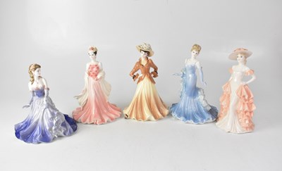 Lot 669 - COALPORT; five figures from the 'Ladies of...