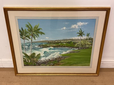 Lot 321 - BILL WAUGH; a large mixed media, 'The Third...
