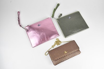 Lot 1479 - VIVIENNE WESTWOOD; a bronze and pink honeycomb...