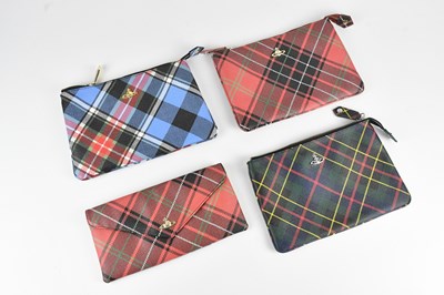 Lot 1193 - VIVIENNE WESTWOOD; four tartan leather...