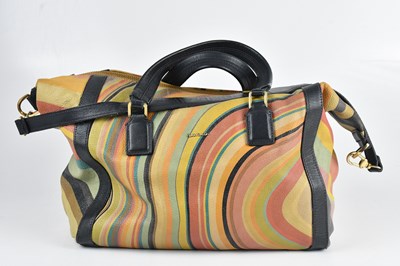 Lot 1530 - PAUL SMITH; a multicoloured pebbled leather...