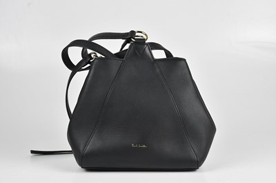 Lot 1528 - PAUL SMITH; a black soft calfskin leather...