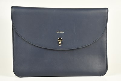 Lot 1540 - PAUL SMITH; a navy blue calfskin keyhole...