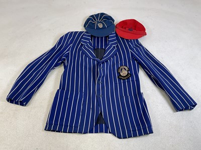 Lot 94 - A vintage blue and white athletics club blazer...