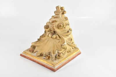 Lot 262 - A 19th century style gilt and painted plaster...