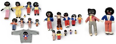 Lot 452 - Eighteen assorted vintage Golly toys,...