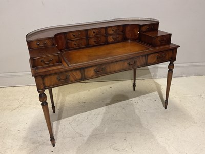 Lot 15 - A reproduction mahogany Carlton House type...