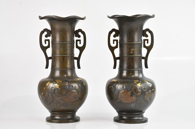 Lot 361 - A pair of good heavy gauge Japanese twin...