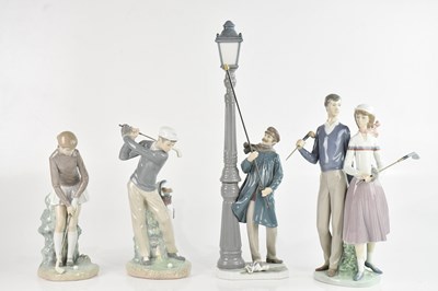 Lot 179 - LLADRO; a collection of four figures...