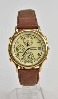 Lot 1537 - SEIKO; a gentleman's stainless steel...