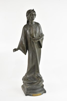Lot 1331 - JULIEN CAUSSÉ (1869-1938); a large bronze...