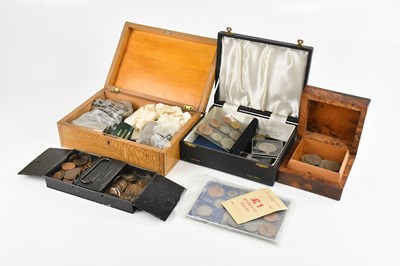 Lot 1592 - A mixed collection of coins including two...