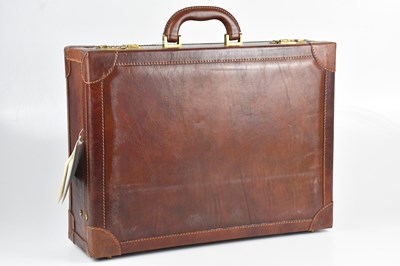 Lot 1229 - THE BRIDGE; a full grain dark tan leather...