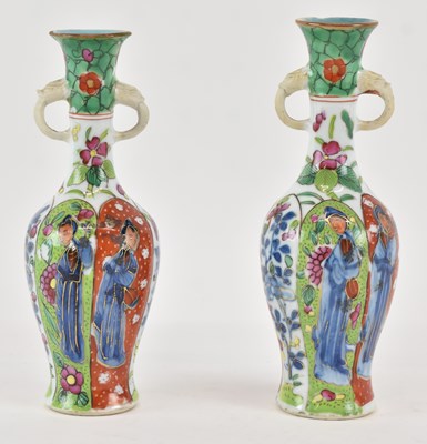 Lot 1009 - An associated pair of 18th century Chinese...