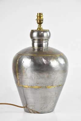 Lot 1389 - C A LIGHTING; a contemporary silvered metal...