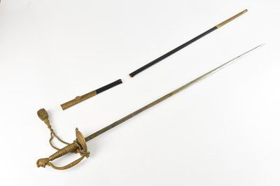 Lot 502 - HOGG & SONS; a gilt metal handled dress sword,...