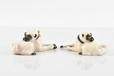 Lot 1083 - MEISSEN; two 20th century porcelain models of...