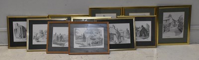 Lot 1692 - N HOYLE; a collection of eleven topographical...