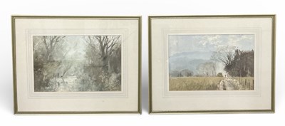 Lot 183 - ROY PERRY (1935-1993); gouache, 'Fovant Woods,...