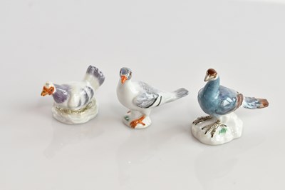 Lot 175 - MEISSEN; a miniature porcelain model of a...