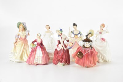 Lot 1140 - ROYAL DOULTON; seven assorted figures...
