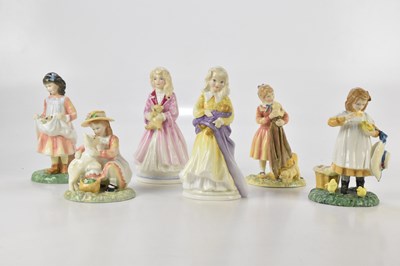 Lot 1144 - ROYAL DOULTON; six assorted figures comprising...