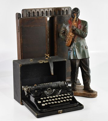 Lot 306 - A vintage cased Underwood typewriter, a modern...