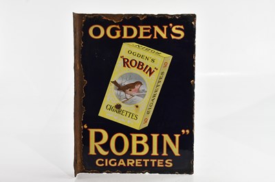 Lot 235 - OGDEN'S ROBIN CIGARETTES; a good advertising...
