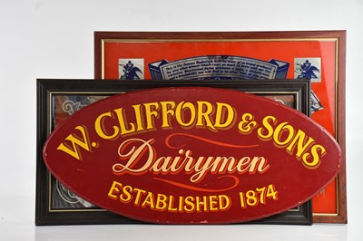 Lot 285 - A vintage painted wooden advertising sign 'W...