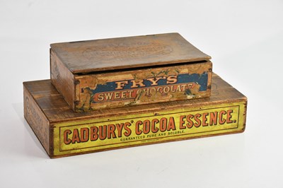 Lot 303 - Two original vintage advertising wooden...