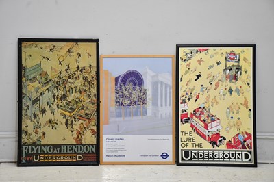 Lot 300 - LONDON UNDERGROUND INTEREST; two posters and a...