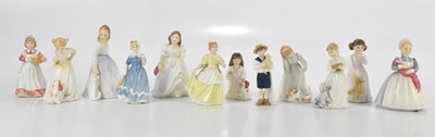 Lot 1166 - ROYAL DOULTON; twelve assorted figures...