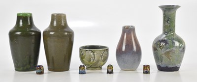 Lot 1185 - COBRIDGE STONEWARE; five pieces including two...
