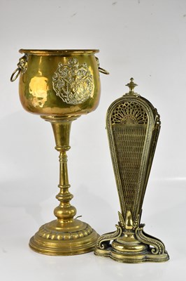 Lot 1222 - A late 19th/early 20th century brass...