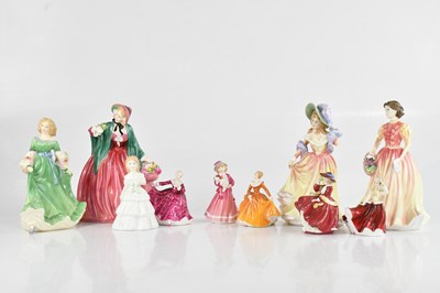 Lot 1126 - ROYAL DOULTON; ten assorted figures,...