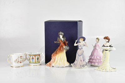 Lot 1149 - ROYAL WORCESTER; two figures, comprising...