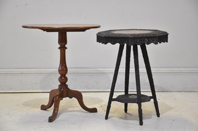 Lot 1126 - A 19th century Burmese carved hardwood...