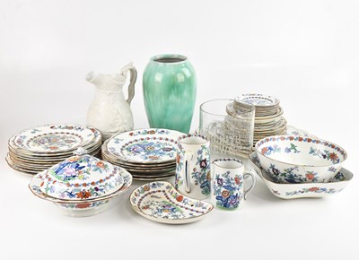Lot 290 - ADVERTISING; a Meredith glass biscuit jar,...