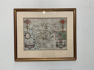 Lot 1616 - JOHN SPEED; a 17th century engraving with...