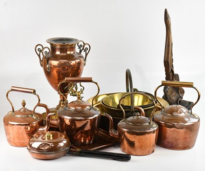 Lot 1352 - A collection of 19th century and later copper...
