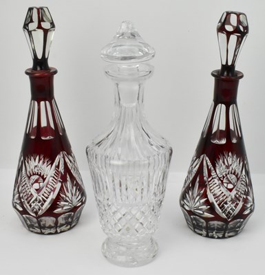 Lot 585 - WATERFORD; a good quality cut glass crystal...