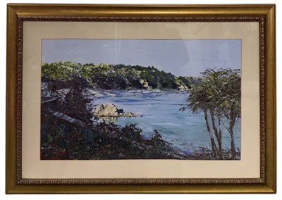 Lot 180 - SUSAN POMERY WILKS; a large acrylic and knife...