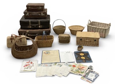 Lot 312 - Four early 20th century leather travelling...