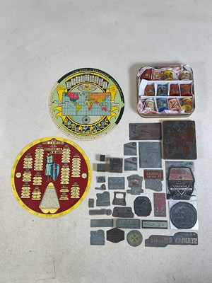 Lot 19 - A group of collectors' items, comprising metal...