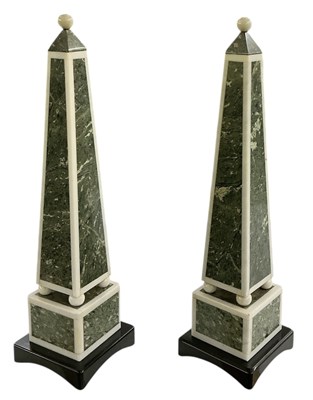 Lot 277 - A pair of late 19th/early 20th century green...