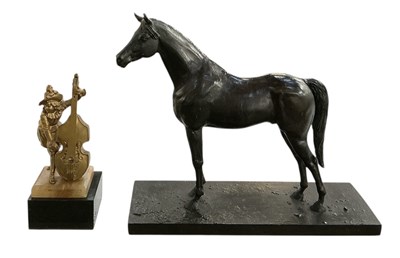 Lot 610 - JOHN ATKINS; a bronzed terracotta figure of a...