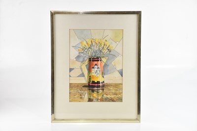 Lot 1727 - NEIL JOHNSON; watercolour, 'Clarice Cliff...