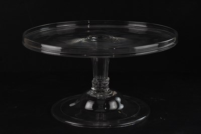 Lot 347 - A 19th century free-blown glass comport, with...