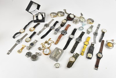 Lot 1582 - A collection of wristwatches including Poljot,...