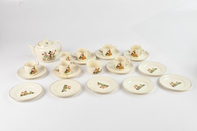 Lot 317 - BESWICK; a Disney child's tea set comprising...